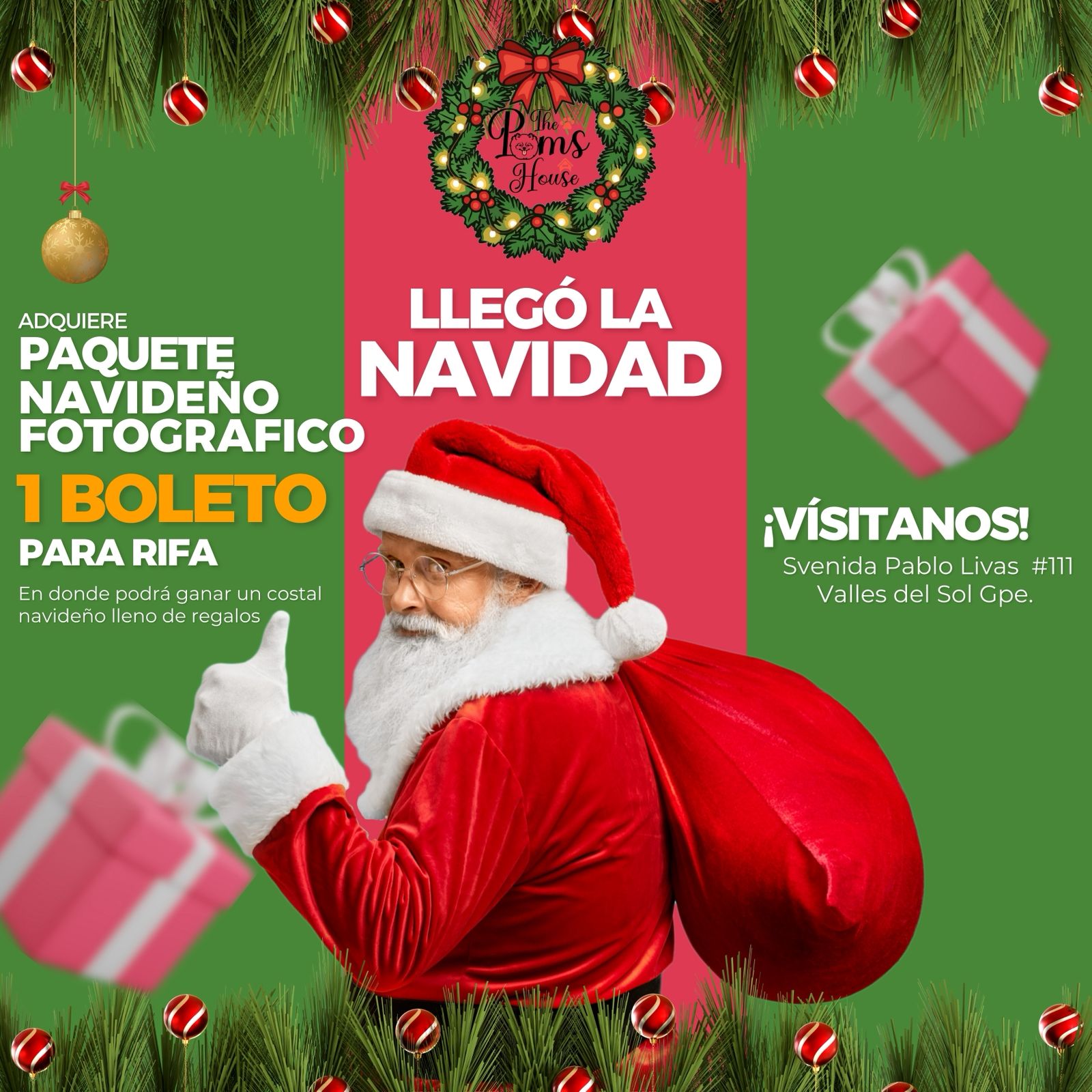 Paquete Navideño Fotográfico + Rifa